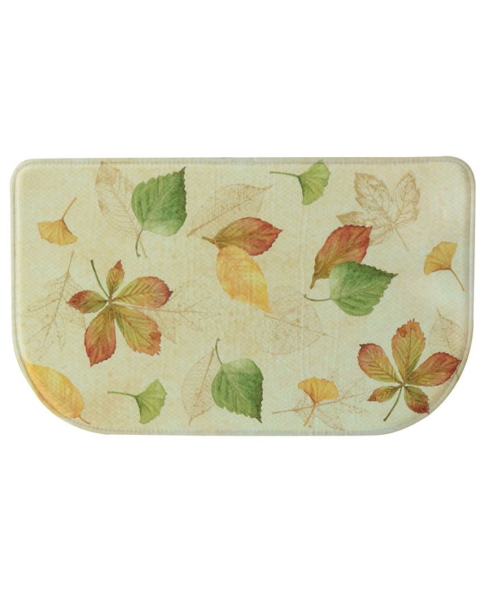 Bacova CLOSEOUT! Foliage 18"x30" Memory Foam Slice Rug Macy's
