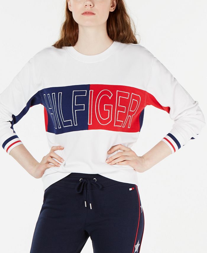 Tommy Hilfiger Colorblocked Top & Reviews - Tops - Women - Macy's