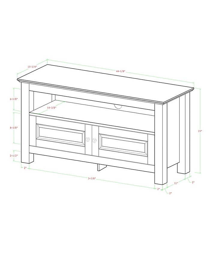 Walker Edison 44" Wood TV Media Stand Storage Console Macy's