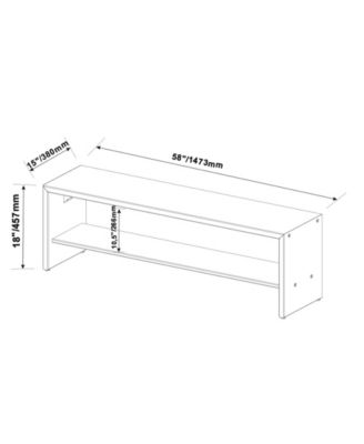 58" Solid Rustic Reclaimed Wood Entry Bench - Amber