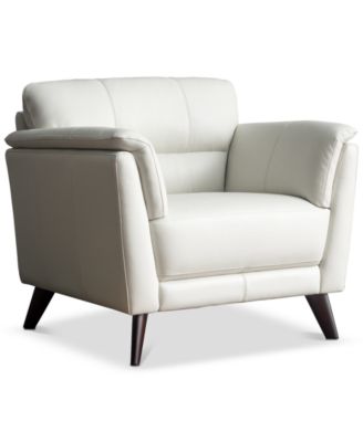 CLOSEOUT! Lucais 39" Leather Chair, Created For Macy's - Macy's