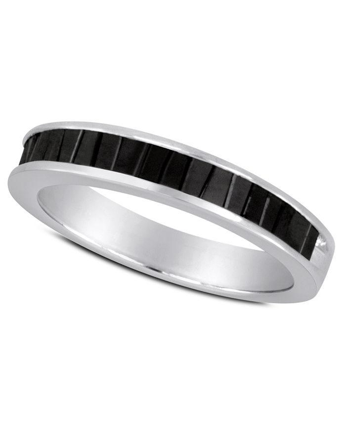 Macy's black shop diamond ring