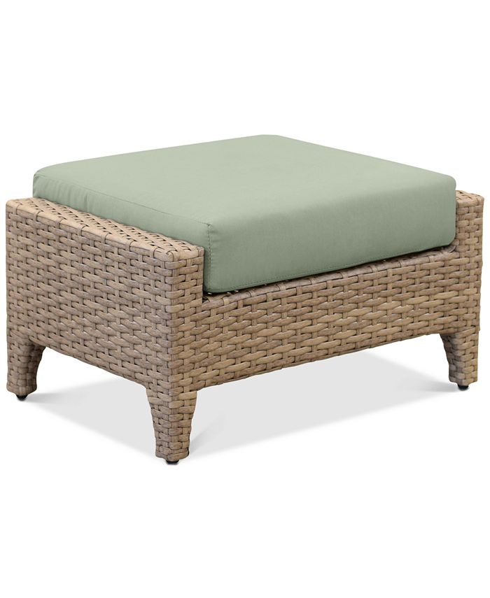 Furniture Grand Stafford Outdoor Ottoman with Sunbrella® Cushions Macy's