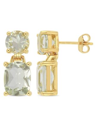 Garnet (10 ct.t.w.) Dangle Earrings in Gold over Sterling Silver