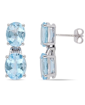 image of Blue Topaz (12-5/8 ct. t.w.) Dangle Earrings in Sterling Silver