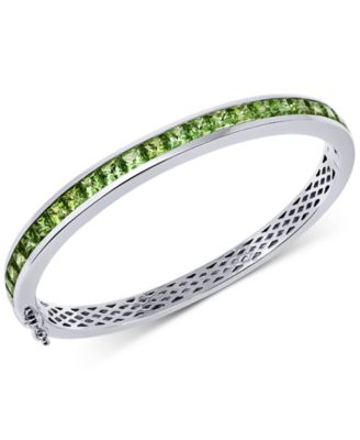 Gemstone Bangle Bracelet (8 ct. t.w.) in Sterling Silver