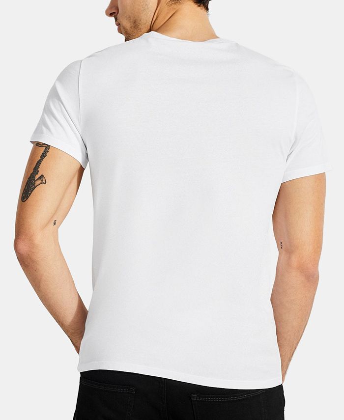 GUESS Men's Metallic Crest Logo Graphic T-Shirt - Macy's