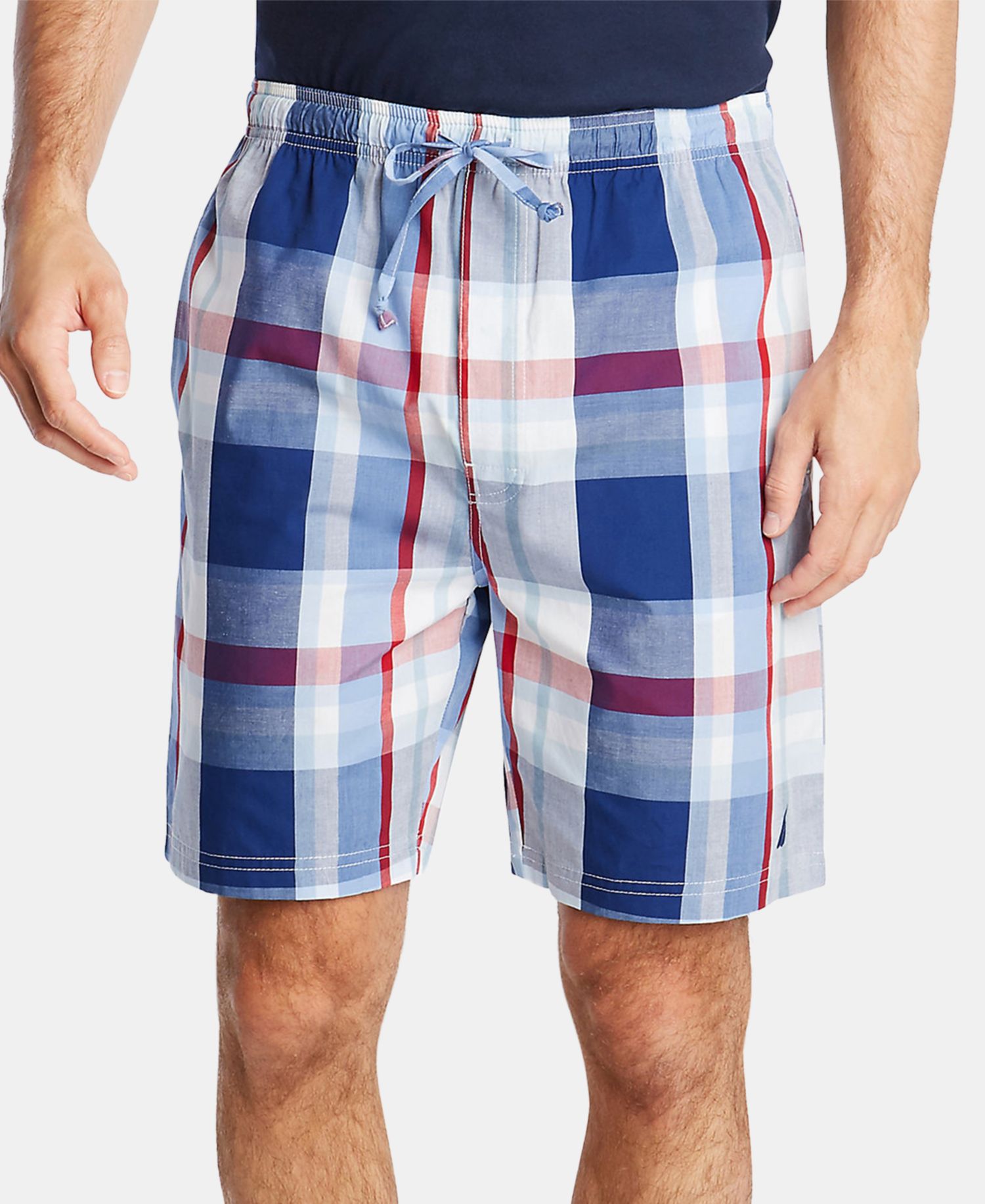 Men's Cotton Plaid Pajama Shorts