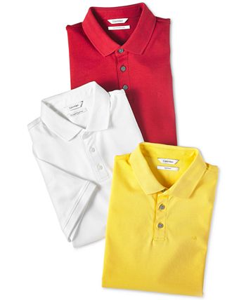 Calvin Klein Men's Liquid Touch Interlock Polo Shirt - Macy's