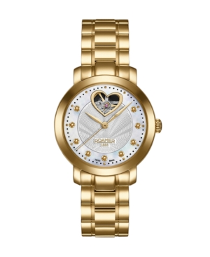 image of Roamer of Switzerland Ladies Goldtone Stainless Steel Bracelet Watch 34mm