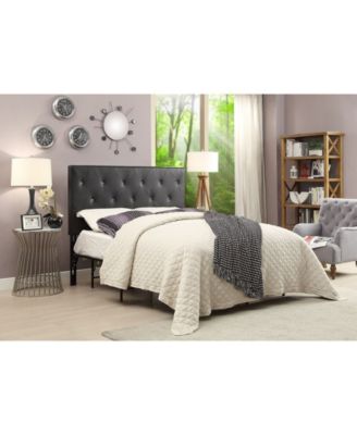 Contemporary Crystal Diamond Tufted Queen Headboard