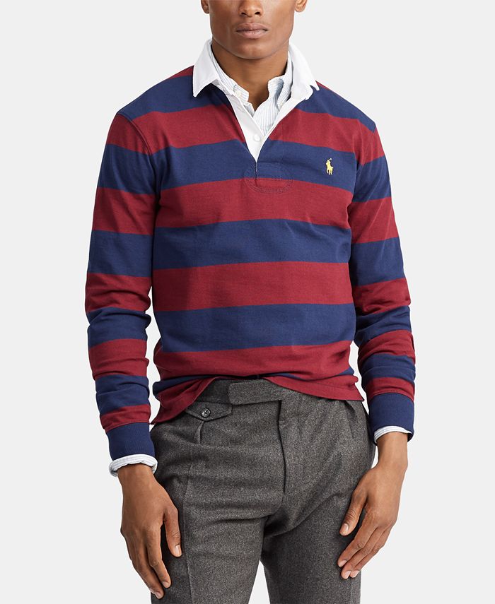 Polo Ralph Lauren Men's Classic Fit Rustic Rugby Polo Shirt - Macy's