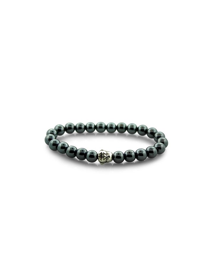 Macy's Beaded Hematite Stretch Bracelet Macy's