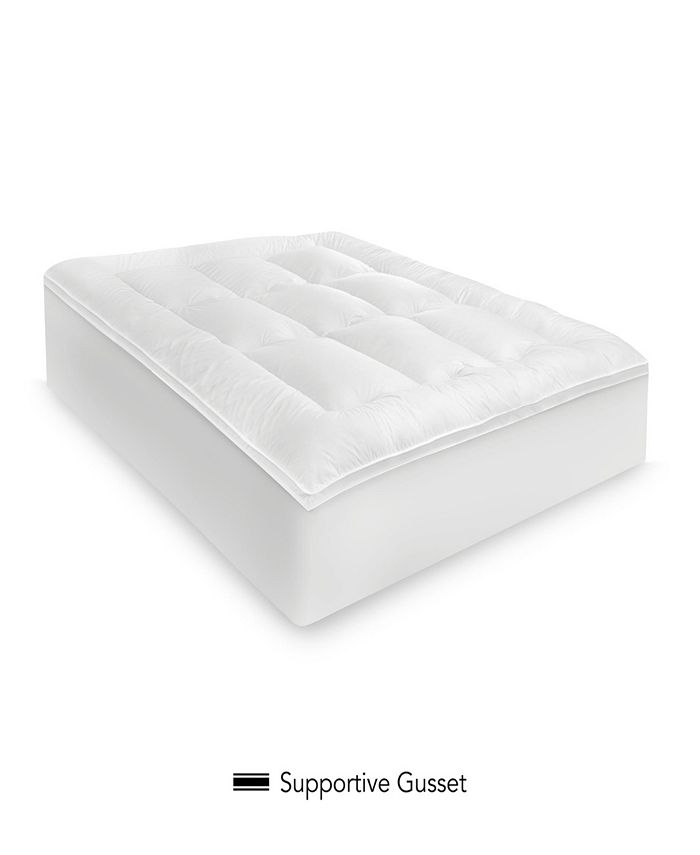 EcoPEDIC 2.5" MemoryLOFT Queen 100 Cotton Cover Mattress Topper Macy's