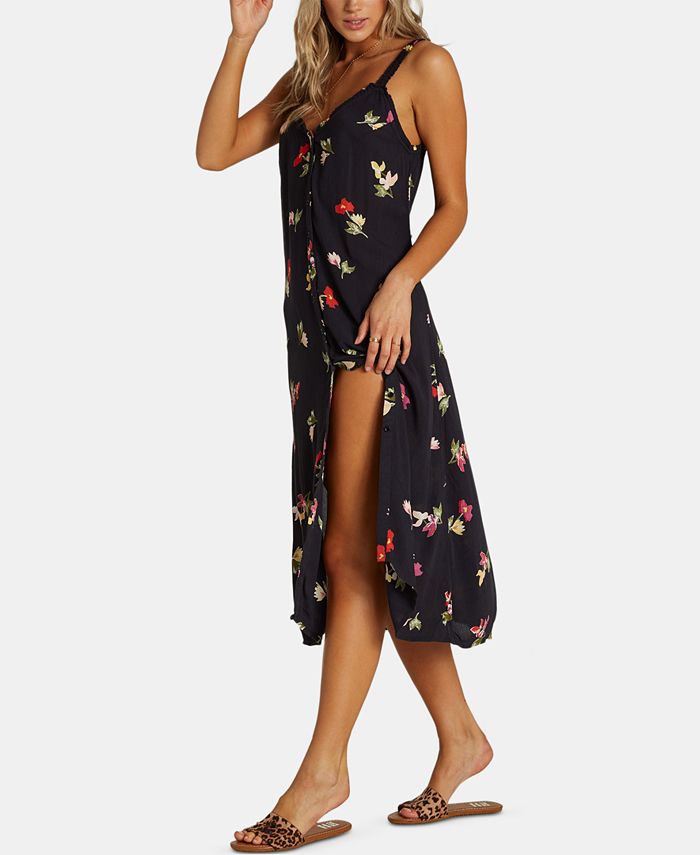 Billabong Juniors' SplitFront Midi Dress & Reviews Dresses Juniors