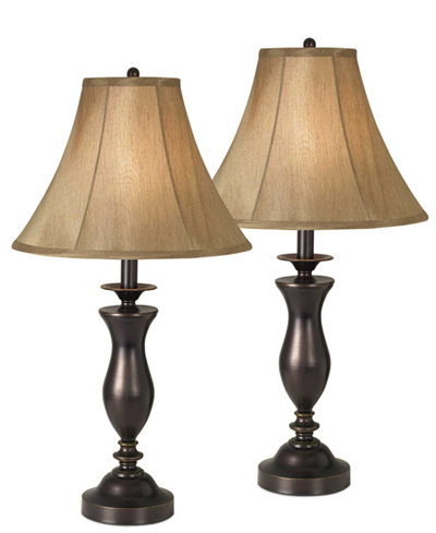 kathy ireland home by Pacific Coast New England Village Set of 2 Table Lamps