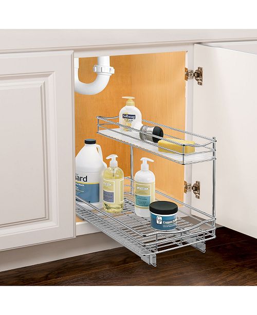 Lynk Professional Sink Cabinet Organizer With Pull Out 2 Tier