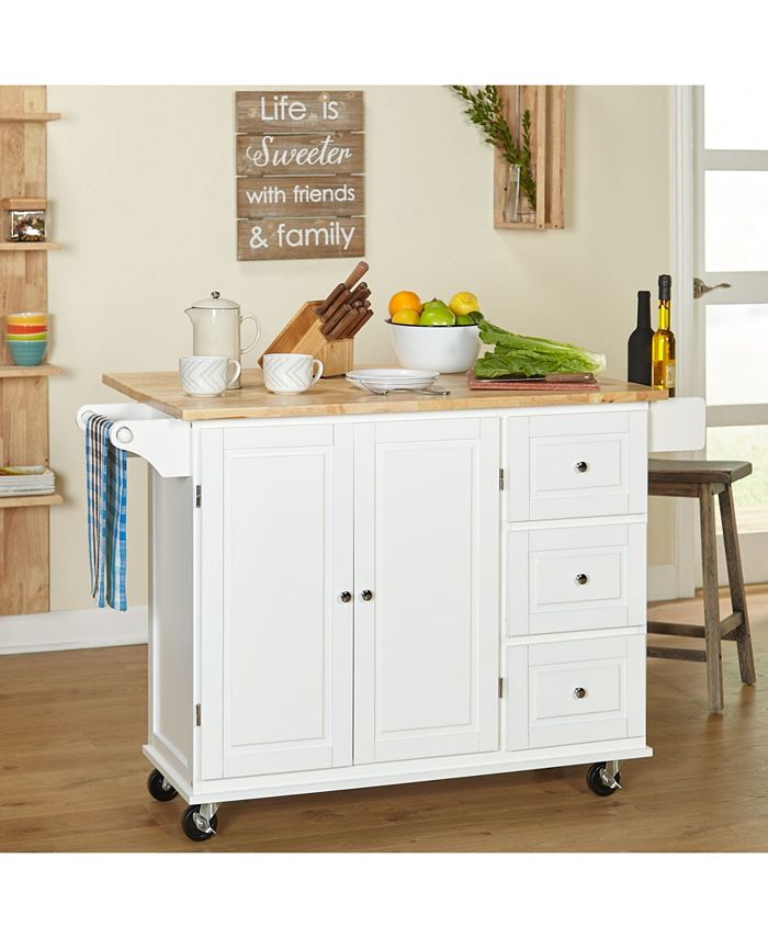 Lifestorey The Mezzanine Shoppe Sundance Cart Wood Top Macy's