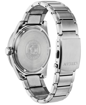Eco-Drive Men's Brycen Stainless Steel Bracelet Watch 43mm