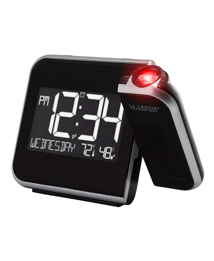 La Crosse Technology Projection Alarm Clock with Indoor Temp and