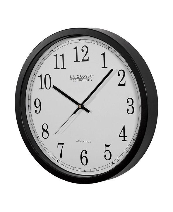 La Crosse Technology 14" Black Atomic Analog Wall Clock & Reviews