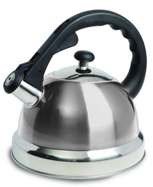 Mr Coffee Claredale 17 Quart Stainless Steel Whistling Tea Kettle with Nylon Handle