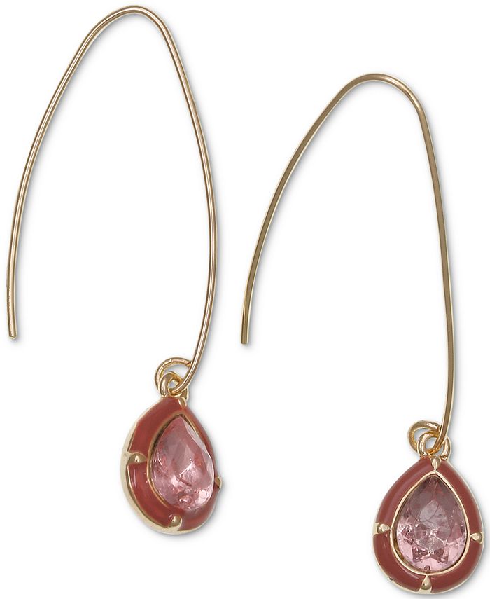 Laundry by Shelli Segal GoldTone Stone Linear Drop Earrings Macy's