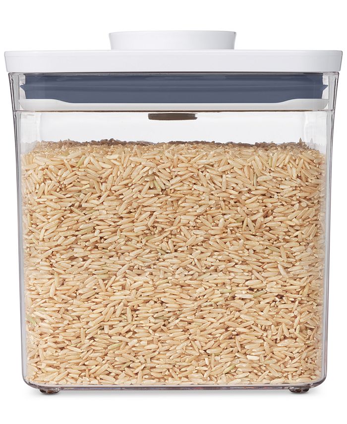 OXO Steel POP Container Big Short Sqaure - 2.8 Qt for Cereal, Grains and  More