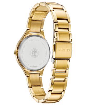 Eco-Drive Women's Corso Diamond-Accent Gold-Tone Stainless Steel Bracelet Watch 29mm