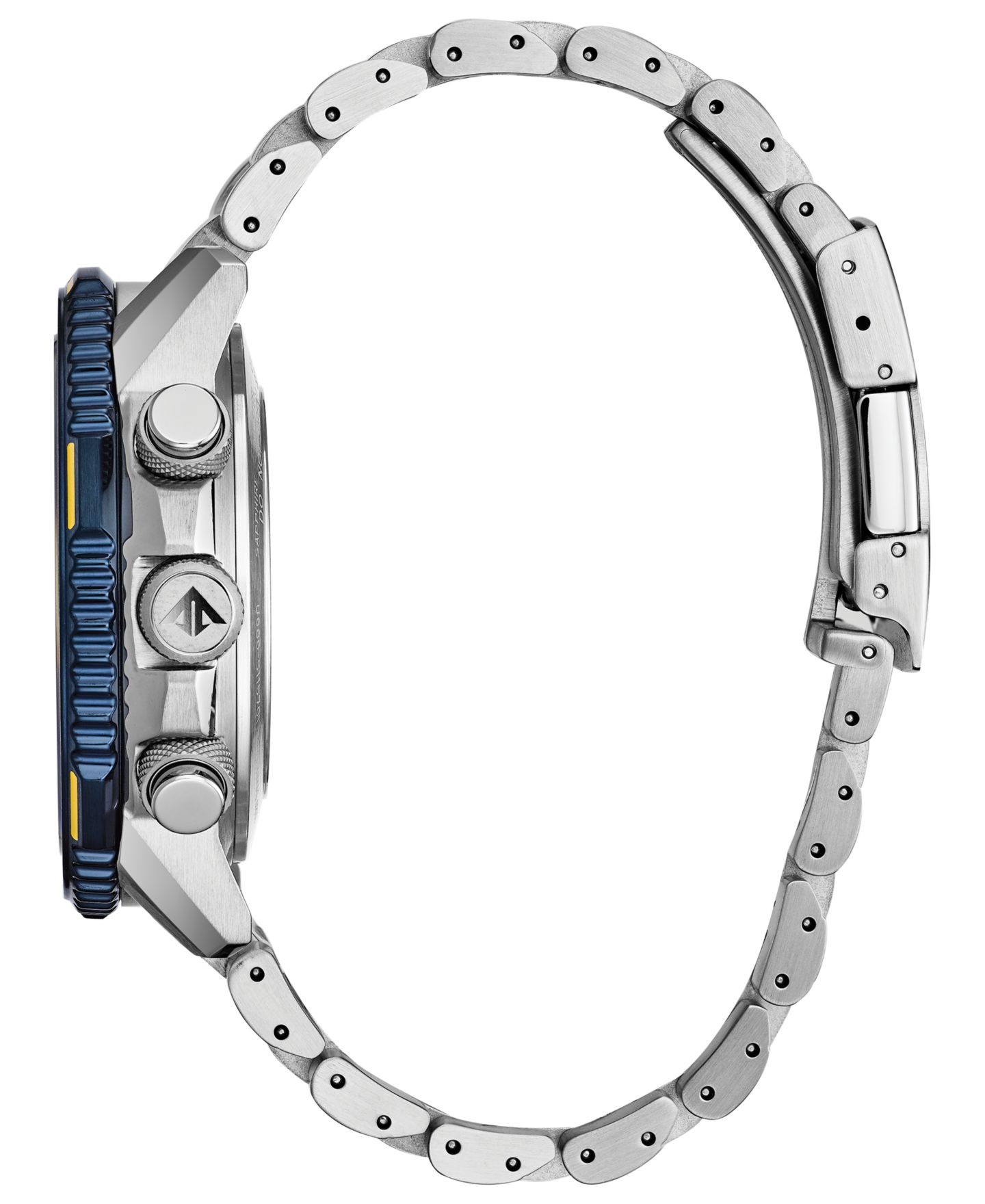 Мужские часы Citizen Eco-Drive Analog-Digital Promaster Blue Angels Skyhawk A-T Stainless Steel Bracelet Watch 46mm — фото 2