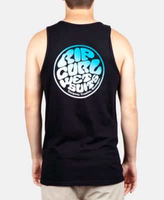 Rip Curl - Men's Black Tie Dye Logo Graphic Tank Top