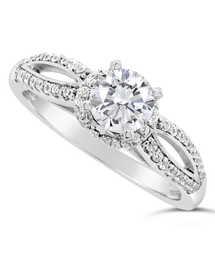 Macy's Certified Round Diamond Engagement Ring (1 ct. t.w.) in Platinum ...