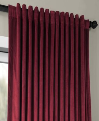 Burgundy Signature Extra Wide Velvet Blackout Curtain