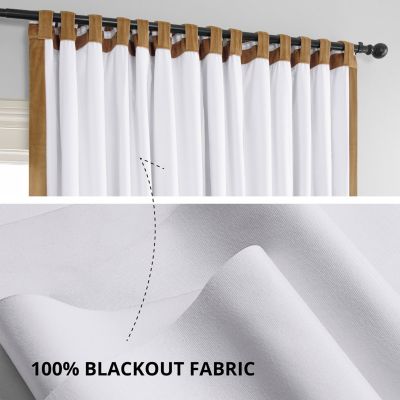 Amber Gold Signature Extra Wide Velvet Blackout Curtain