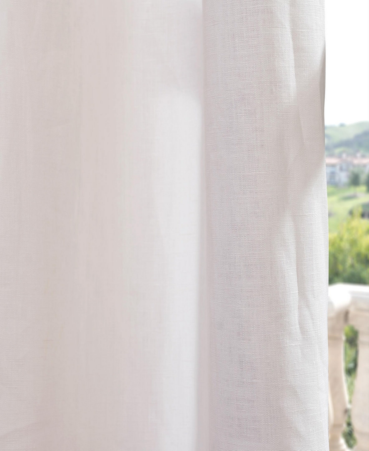 Half Price Drapes Deluxe French Linen Curtain