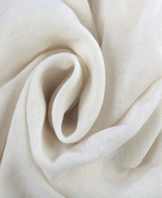 Textured Faux Linen Sheer Curtain