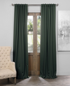 Exclusive Fabrics & Furnishings Blackout Panel, 50" X 96" In Dark Green