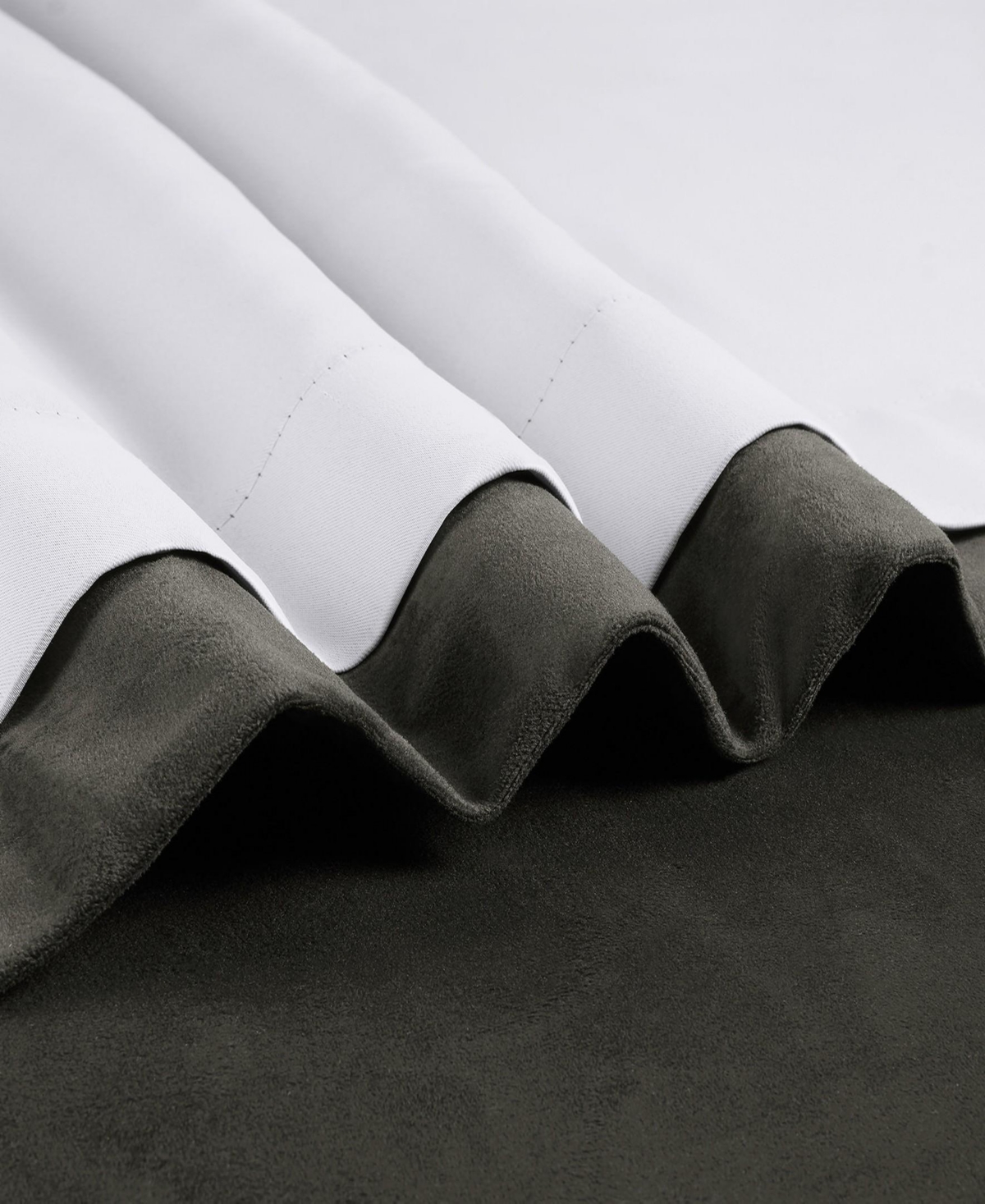 Half Price Drapes Gunmetal Grey Signature Extra Wide Velvet Blackout Curtain