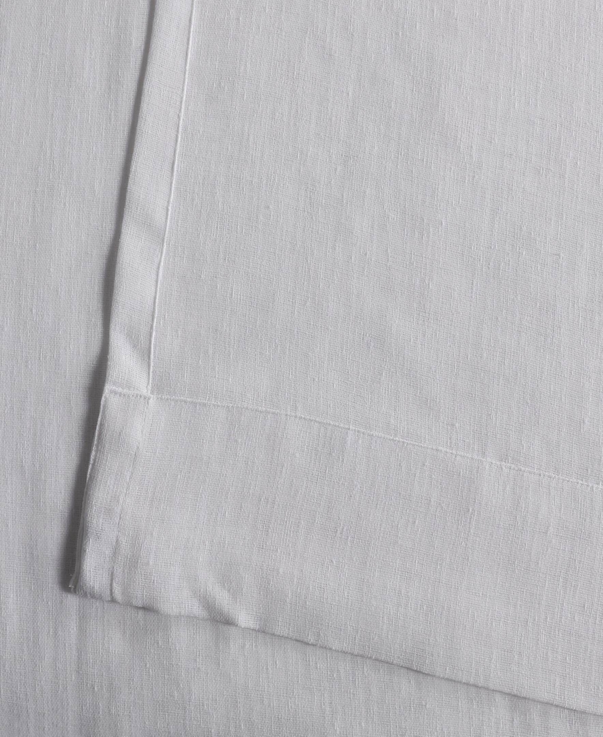 Half Price Drapes Aspen White Grommet Textured Faux Linen Sheer Curtain In White