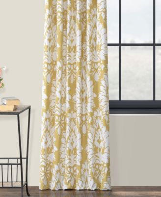 Floral Printed Cotton Room Darkening Curtain