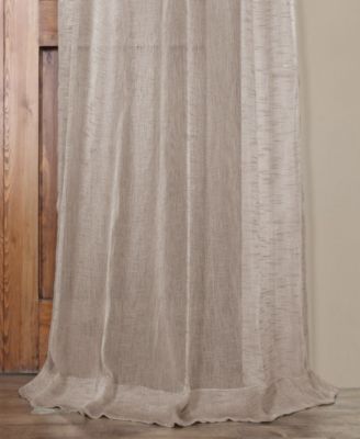 Open Weave Linen Blend Sheer Curtain