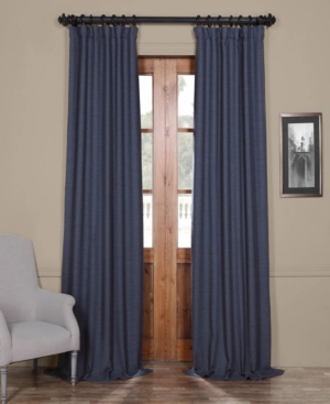 Exclusive Fabrics & Furnishings Bellino Blackout Panel, 50" X 108" In Dark Blue