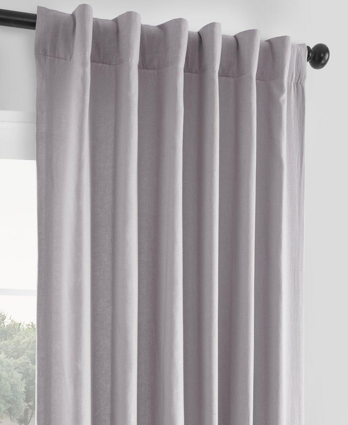 Half Price Drapes French Linen Room Darkening Curtain