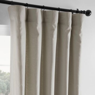 Fresh Khaki French Linen Room Darkening Curtain