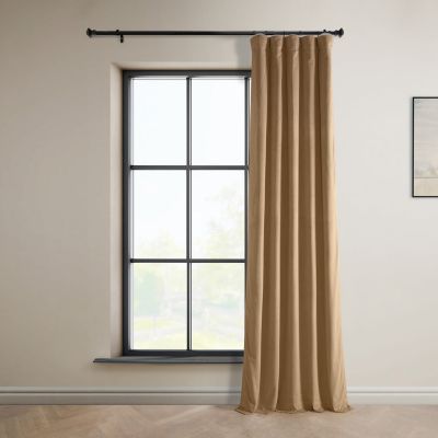 Heritage Plush Velvet Room Darkening Curtain