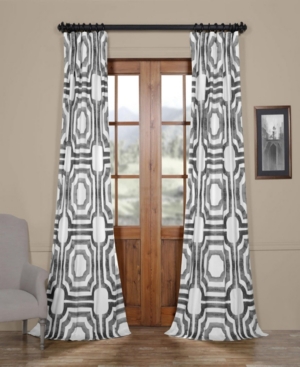 Exclusive Fabrics & Furnishings Mecca Cotton Panel, 50" X 96" In Dark Grey