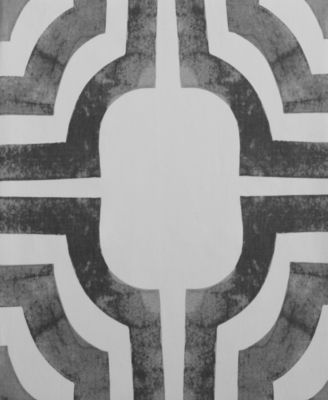 Mecca Steel Geometric Printed Cotton Room Darkening Curtain