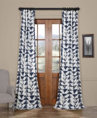 Triad Printed Cotton Twill 50" x 108" Curtain Panel