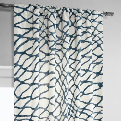 Abstract Printed Cotton Room Darkening Curtain