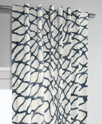 Abstract Printed Cotton Room Darkening Curtain